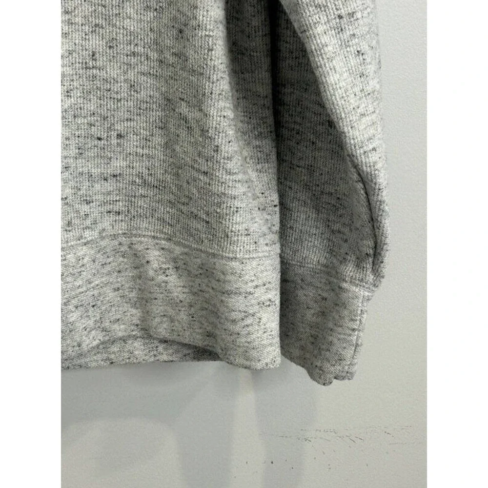 Banana Republic Gray Textured Heather Print Raglan Sweatshirt Mens Size XL